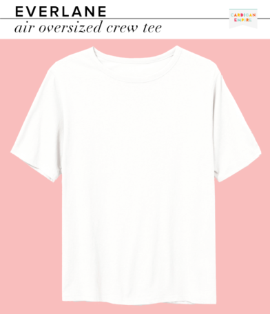 Everlane Air Oversized Crew White Tee